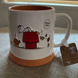 NWT Give Thanks Snoopy Double-Sided xl Mug RAE DUNN